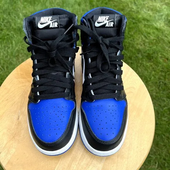 Size 5.5 - Nike Air Jordan 1 Retro High OG GS Royal Toe Men's Shoes - Ships Now