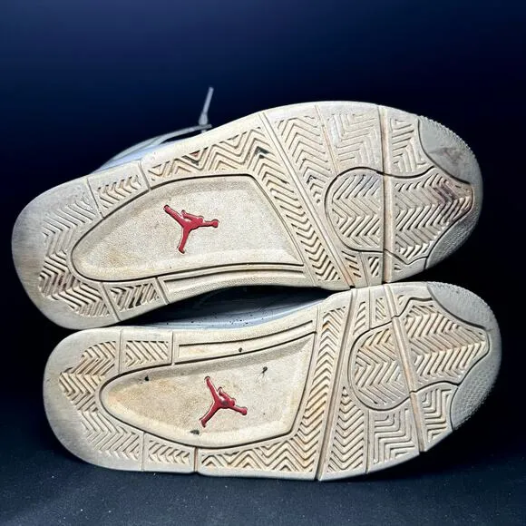 Size 5.5 - Nike Air Jordan 4 Retro GS White Oreo Men's Shoes