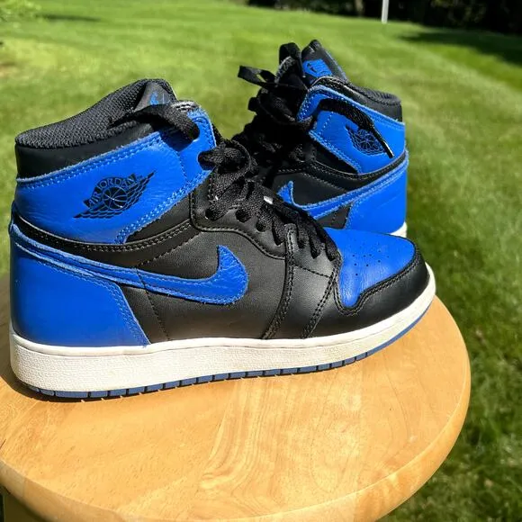 Size 6 - Nike Air Jordan 1 Retro High OG BG Royal 2017 Men's Shoes - Ships Now