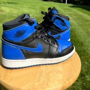 Size 6 - Nike Air Jordan 1 Retro High OG BG Royal 2017 Men's Shoes - Ships Now