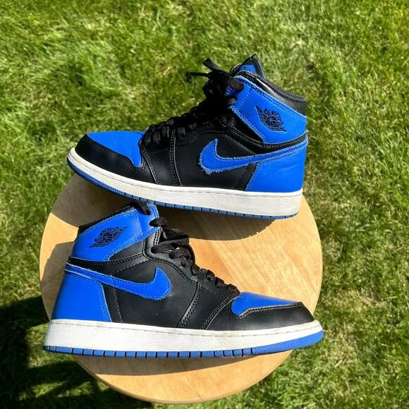 Size 6 - Nike Air Jordan 1 Retro High OG BG Royal 2017 Men's Shoes - Ships Now