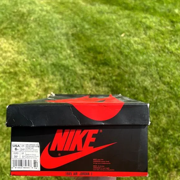 Size 6 - Nike Air Jordan 1 Retro High OG GS Banned 2016 Men's Shoes - Ships Now