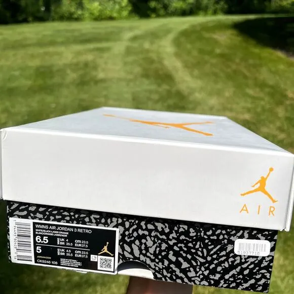 Size 6.5 - Wmns Nike Air Jordan 3 Retro 'Laser Orange Women's Shoes - Ships Now