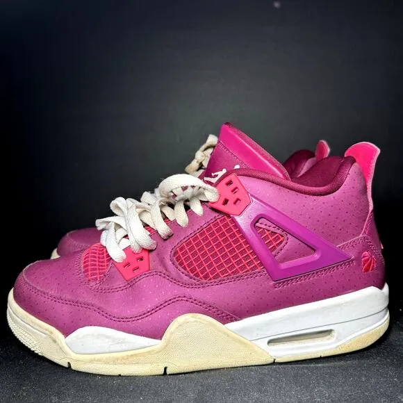 Size 7 - Nike Air Jordan 4 Retro GS For The Love Of The Game Men's Shoes