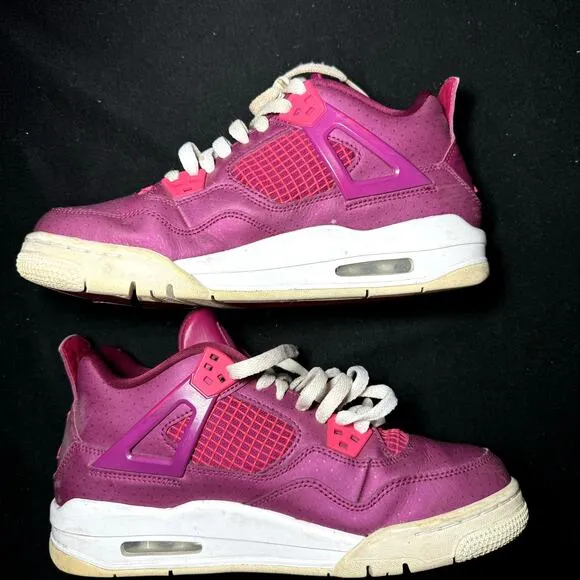 Size 7 - Nike Air Jordan 4 Retro GS For The Love Of The Game Men's Shoes