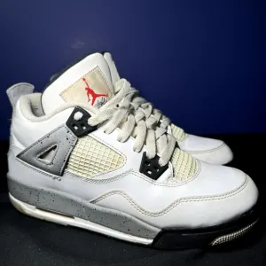 Size 7 - Nike Air Jordan 4 Retro OG BG White Cement 2016 Men's Shoes