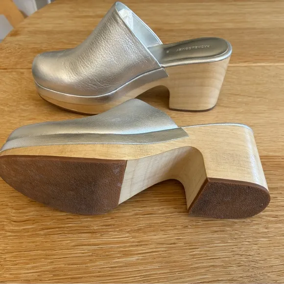 Size 8 Rachel Comey Silver Women's Bose clogs