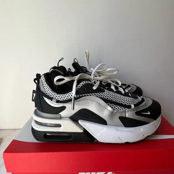 Size 8.5 - Nike Air Max Furyosa Silver Black 2021