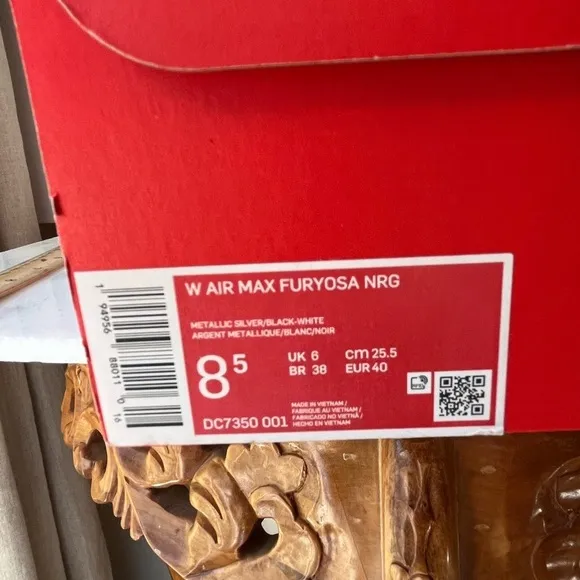 Size 8.5 - Nike Air Max Furyosa Silver Black 2021