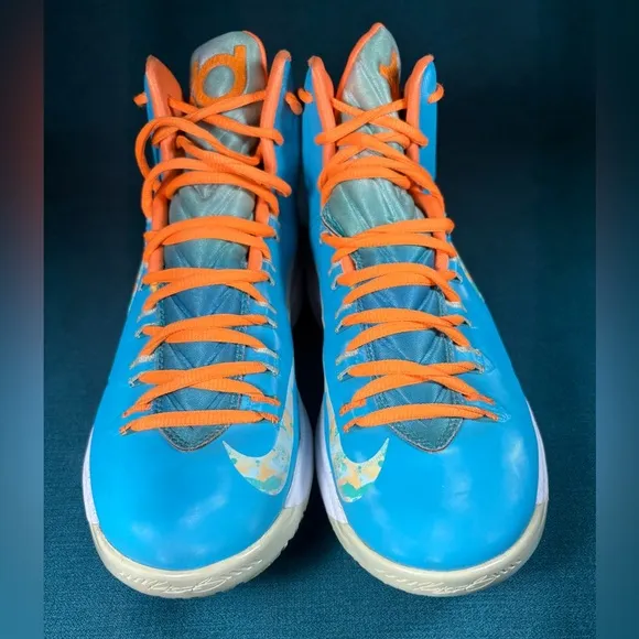 Size 9 - Men’s Nike KD 5 Easter multicolor shoes