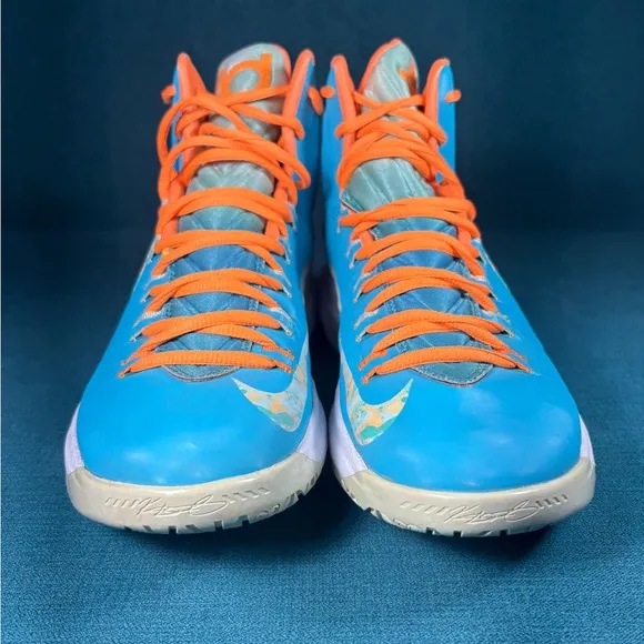 Size 9 - Men’s Nike KD 5 Easter multicolor shoes