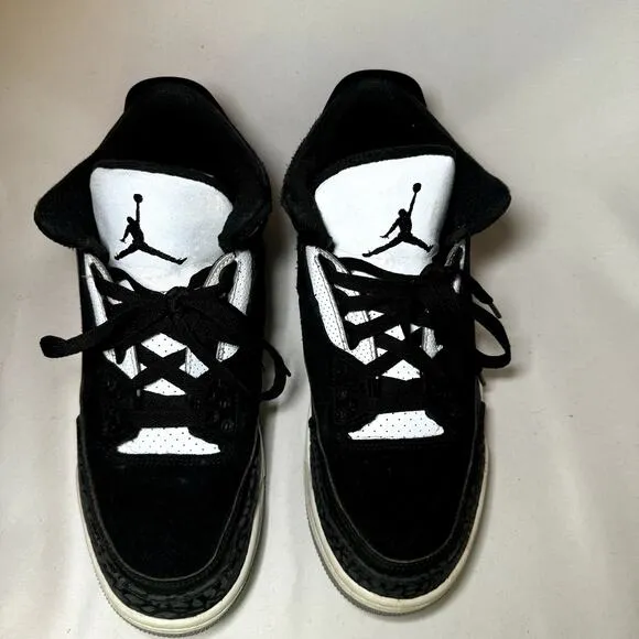 Size 9 - Nike Air Jordan 3 Retro Tinker SP Black Cement Men's Shoes