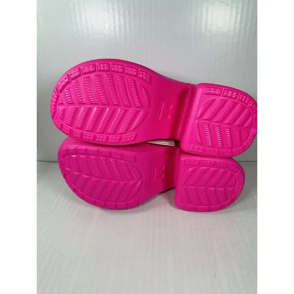 Size 9 Womens Crocs Siren Clog Platform Heel Pink Crush 208547-6TW BRAND NEW