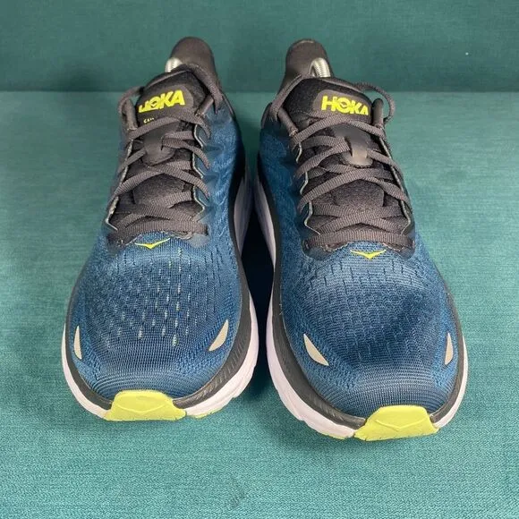 Size 10 - Men’s Hoka One Clifton 8 green shoes