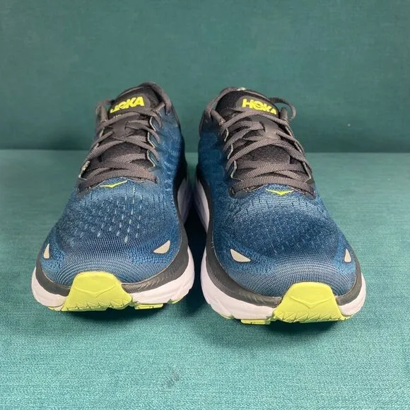 Size 10 - Men’s Hoka One Clifton 8 green shoes