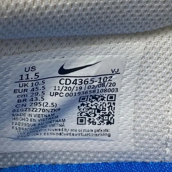 Size 11.5 - Men’s Nike Joyride Dual Run Blue and white shoes