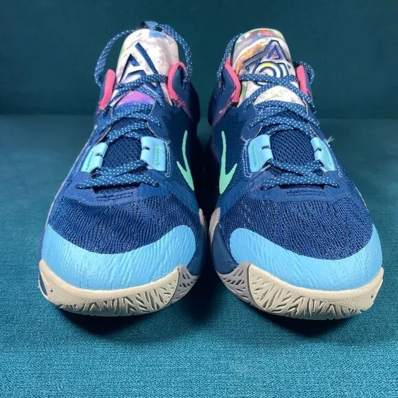 Size 6.5Y/8Women - Nike Giannis Immortality blue shoes