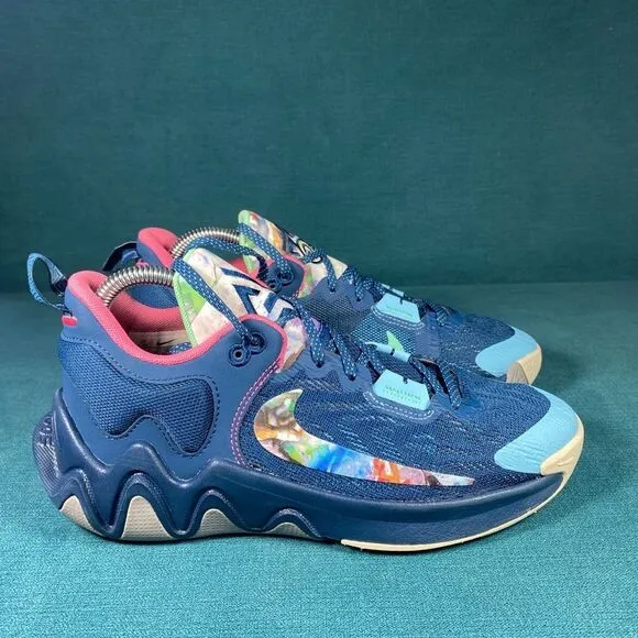 Size 6.5Y/8Women - Nike Giannis Immortality blue shoes