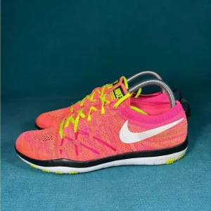 Size 8.5 - Women’s Nike Focus Flyknit multicolor shoes