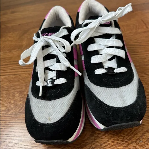 SKECHERS Somethin Else Rare Y2K Platform Sneakers 90s Chunky Vintage Shoes 10