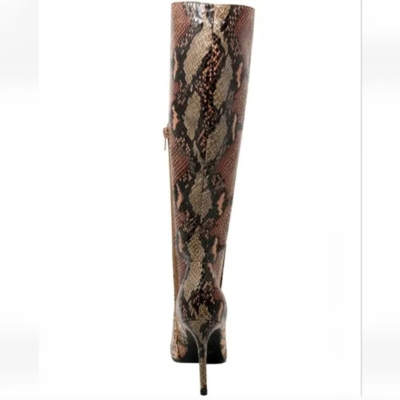 Snakeskin Patterned Women's Boots