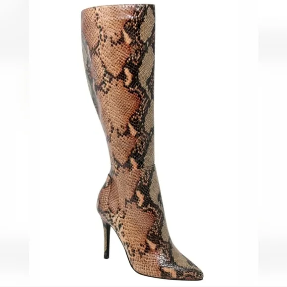 Snakeskin Patterned Women's Boots