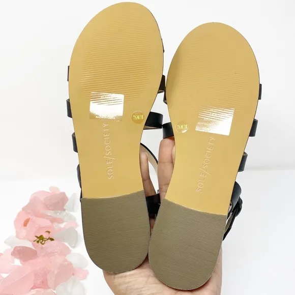 Sole Society Eesha Leather Strappy Sandals NWT 7.5