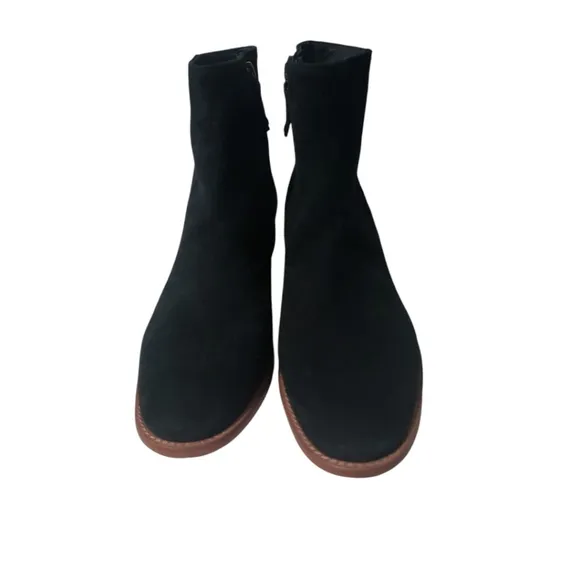 Soludos Women's Greta Bootie Black 100% Suede Size 8