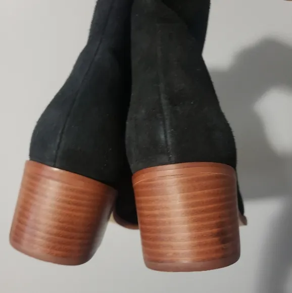 Soludos Women's Greta Bootie Black 100% Suede Size 8