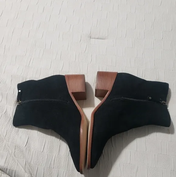 Soludos Women's Greta Bootie Black 100% Suede Size 8