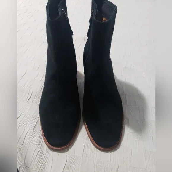 Soludos Women's Greta Bootie Black 100% Suede Size 8