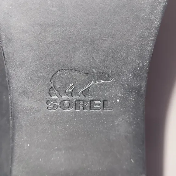 Sorel Blake Lace Up Heeled Boots Gray Black Green Laces Size 7