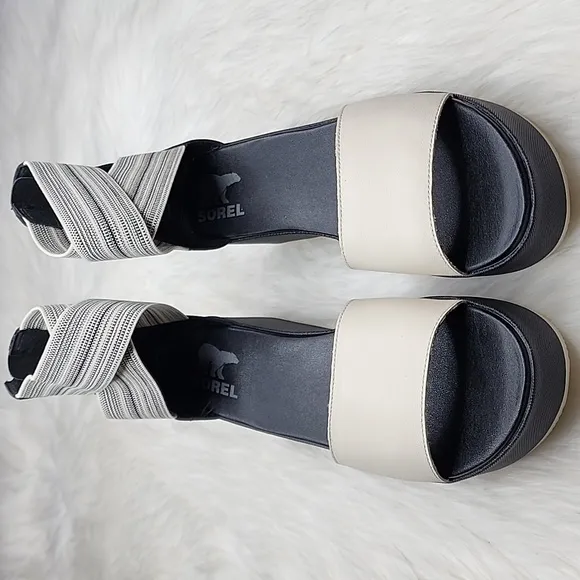 SOREL Cameron Flatform Ankle Strap Platform Sandals