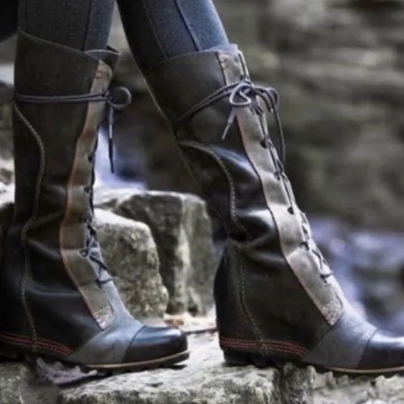 Sorel, Cate the Great, Size 8, Knee High Boots, Gray