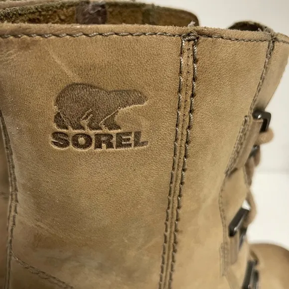 Sorel Joan of Arctic Wedge II Lace-Up Leather Boots Women’s 7