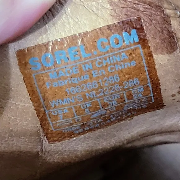 Sorel Joanie II Slide Wedge Sandals Nubuck Leather, Tan, Women's Size 7 NL2228