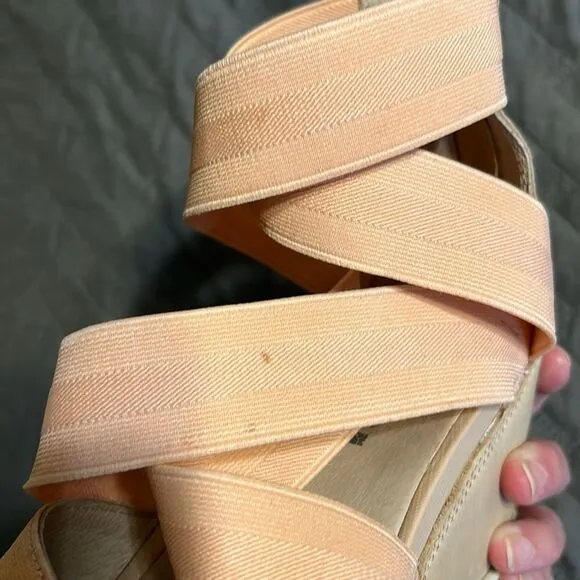 Sorel Leather Joanie II Platform Wedge Sandals 9