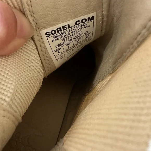 Sorel Natural Brex Heel Waterproof Chelsea Boots Size 6
