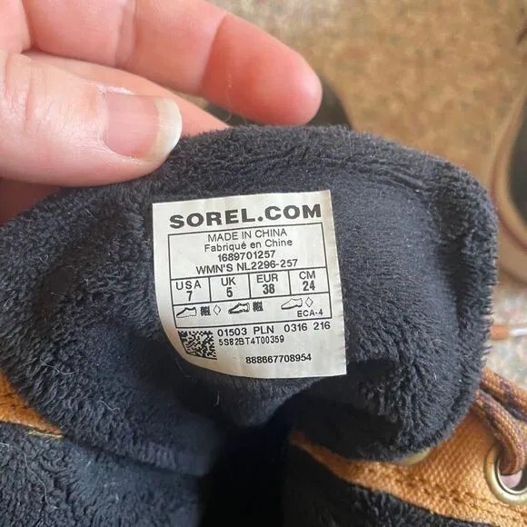 Sorel Vintage Canvas Duck Boots Fleece Lined