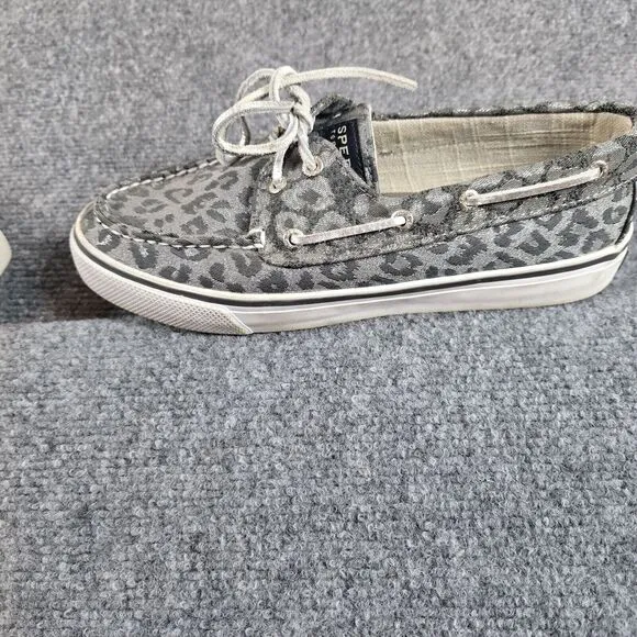 Sperry Top Sider‎ women leopard silver gray size 7