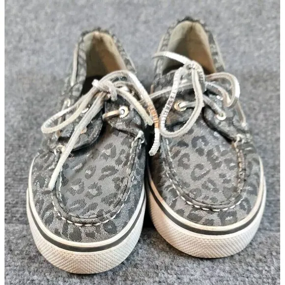 Sperry Top Sider‎ women leopard silver gray size 7