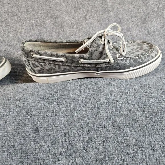 Sperry Top Sider‎ women leopard silver gray size 7