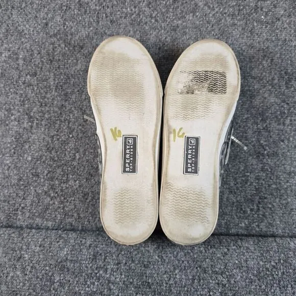Sperry Top Sider‎ women leopard silver gray size 7