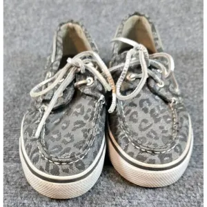 Sperry Top Sider‎ women leopard silver gray size 7