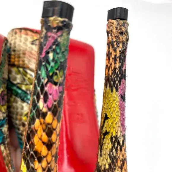 🌷❤️‍🔥SPRING SALE 🔥 FINAL PRICE🌷💥Christian Louboutin Bianca 140 Python 36