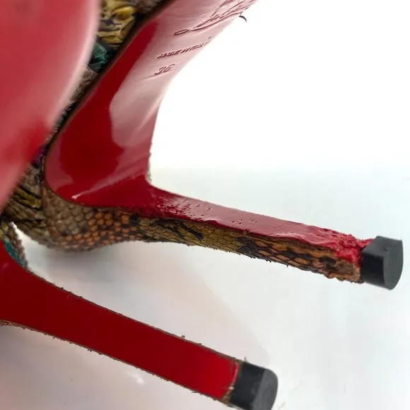 🌷❤️‍🔥SPRING SALE 🔥 FINAL PRICE🌷💥Christian Louboutin Bianca 140 Python 36