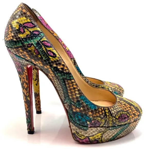 🌷❤️‍🔥SPRING SALE 🔥 FINAL PRICE🌷💥Christian Louboutin Bianca 140 Python 36