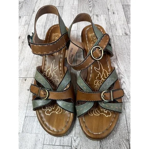 SPRING STEP‎ L''ARTISE SYVIE SANDALS Size US 10.5 / EUR 41 Boho Art To Wear
