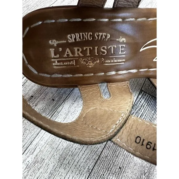 SPRING STEP‎ L''ARTISE SYVIE SANDALS Size US 10.5 / EUR 41 Boho Art To Wear