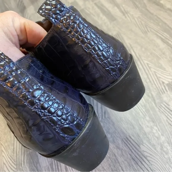 Stacy Adams “Sandino” Crocodile Embossed Boots